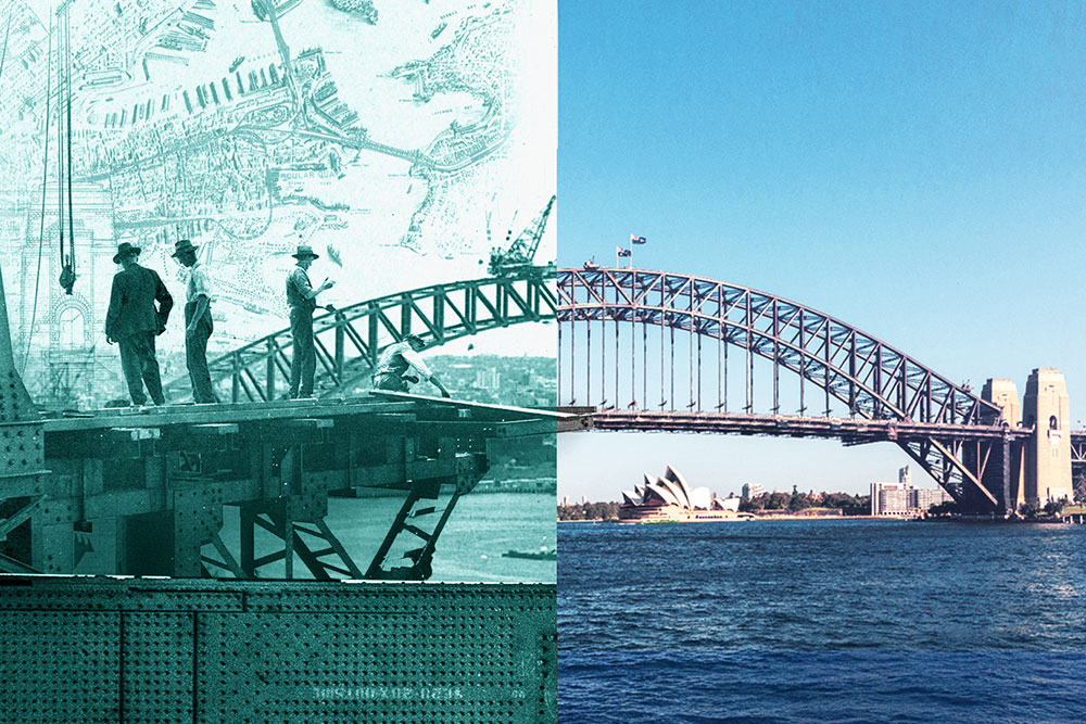 Historic vs Modern Sydney Harbour Bridge